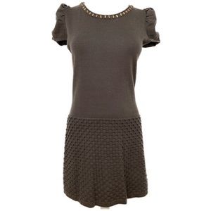 Capped Sleeve Knit Dress